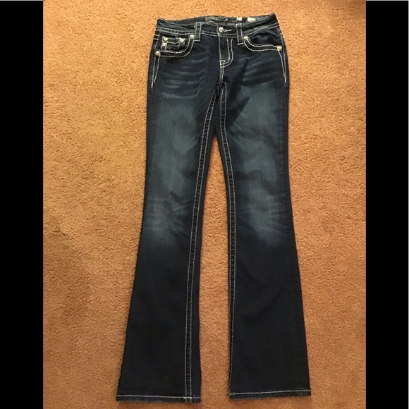 Miss Me jeans sz 27.. 34 inseam boot cut - Picture 2 of 7